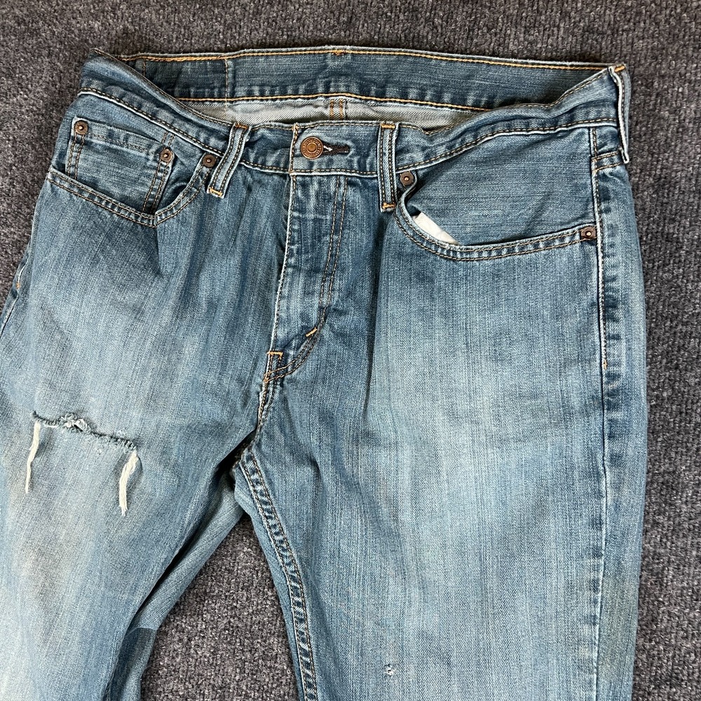 Levi's 559 Jeans Mens 33X28 Blue Denim Cotton Low Rise Relaxed Fit Straight Leg - Picture 1 of 16